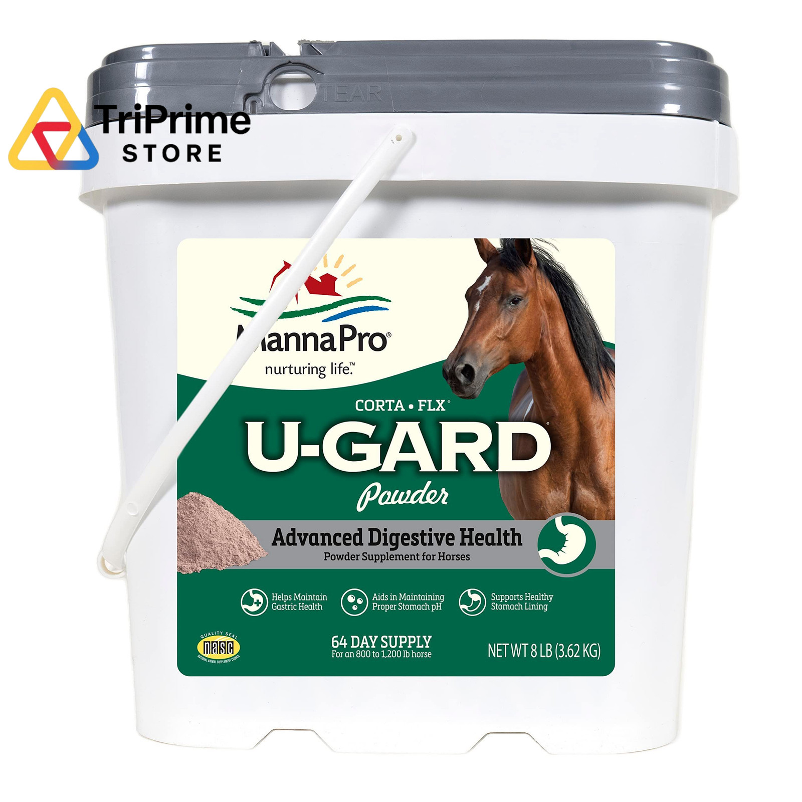 Corta-FLX U-Gard Powder, Equine Digestive Supplement to 8 Pound (Pack of 1)