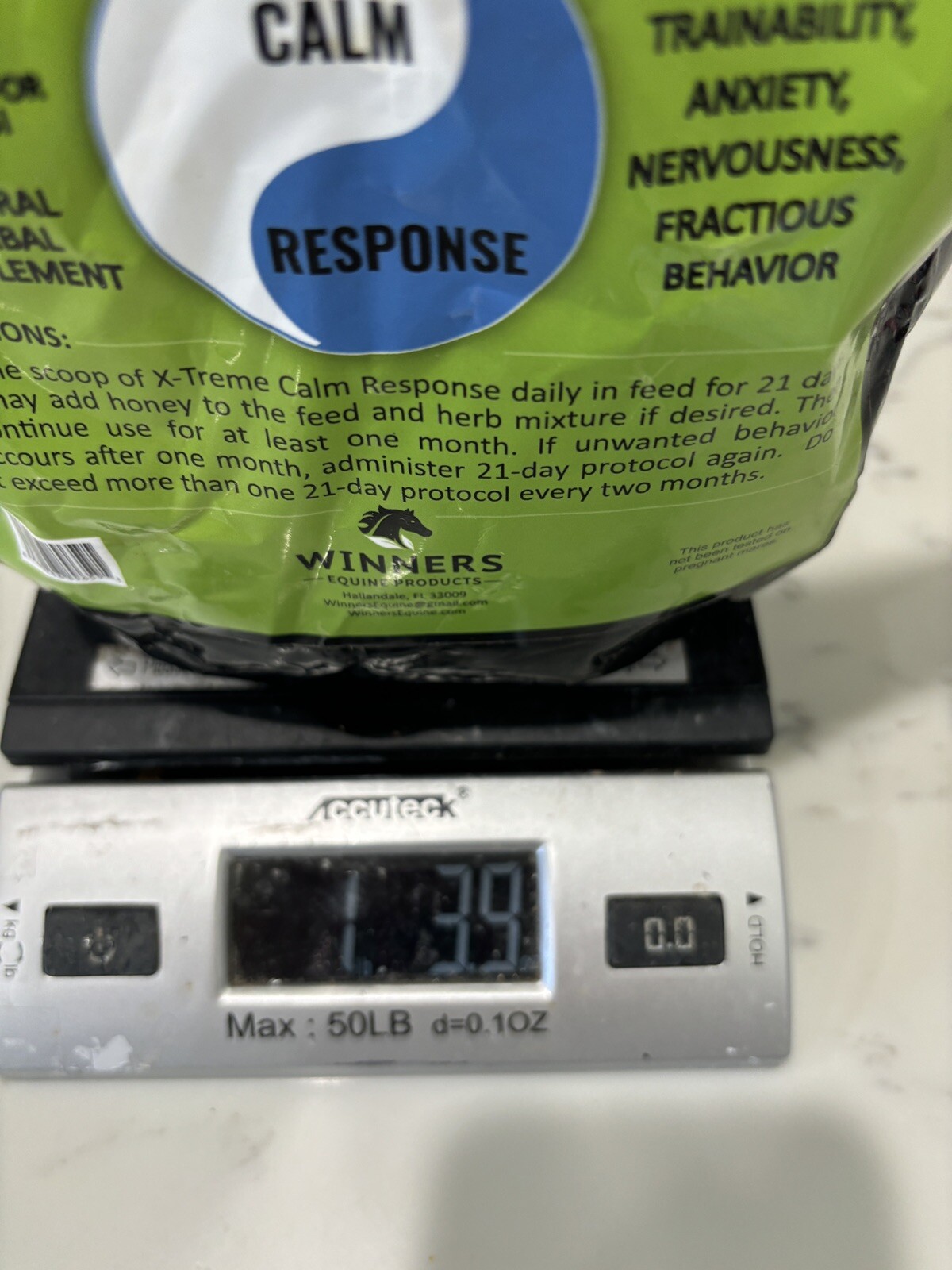 X-Treme Calm Response – Winners Equine Products – for nervous, fractious horses