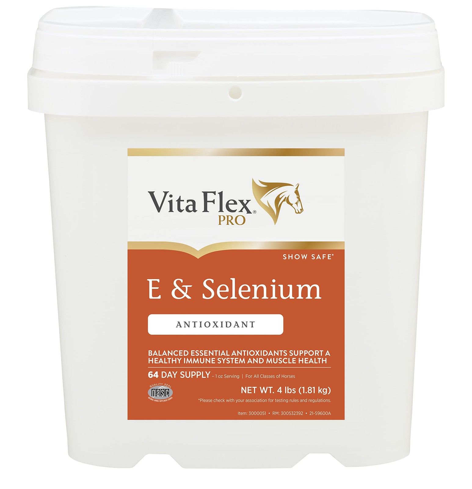 Pro E & Selenium Supplement, Vitamin E and Selenium Powder for Horses, Balanc…