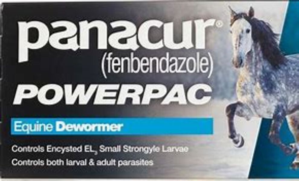 Panacur PowerPac Paste Wormer for Horses 5 x 57gm tube