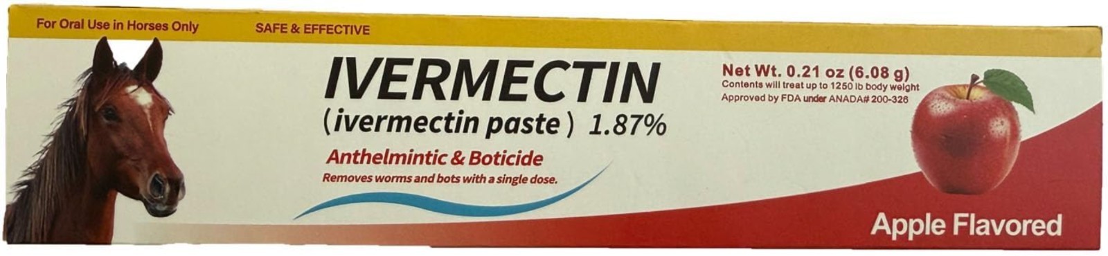 Versatile 0.21 oz Paste for Horse Care – Essential for Every Horse Owner