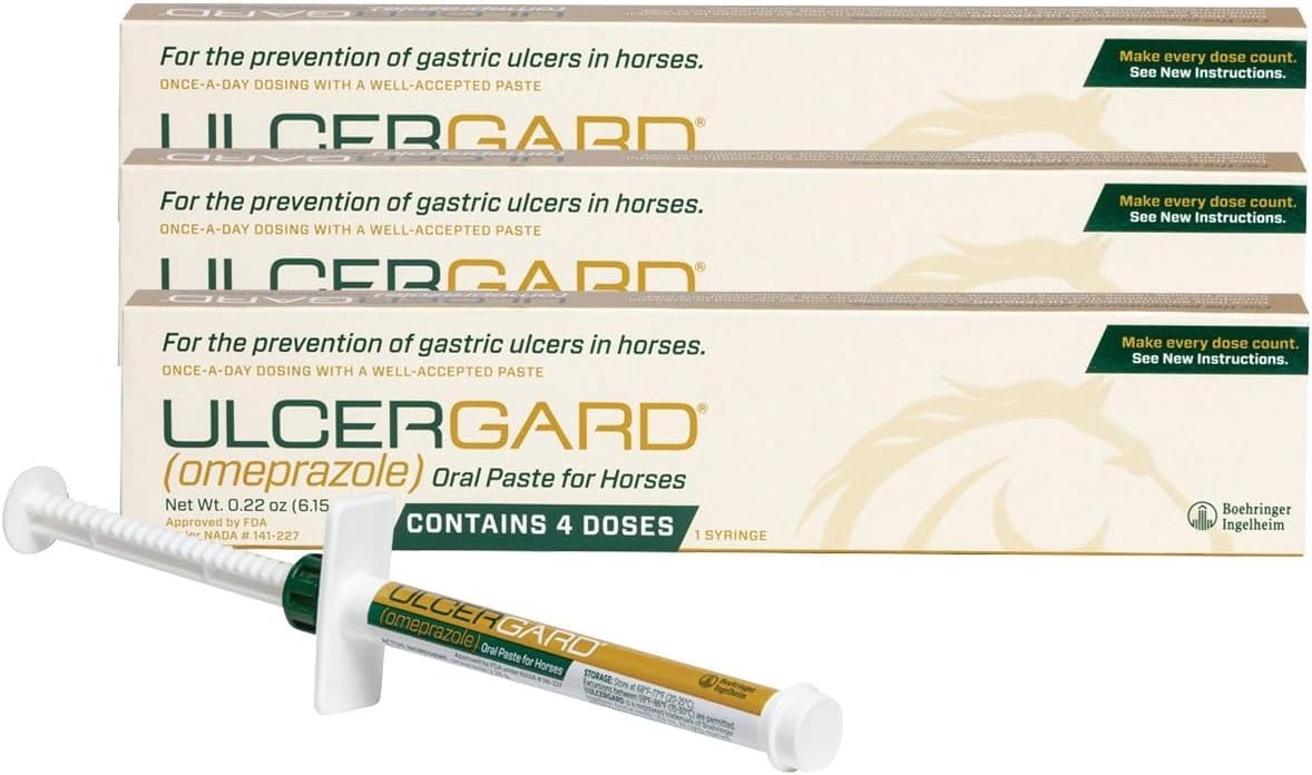 3 Pack Pasta Oral ULCERGARD Para Ulceras Estomacales Caballo 22oz