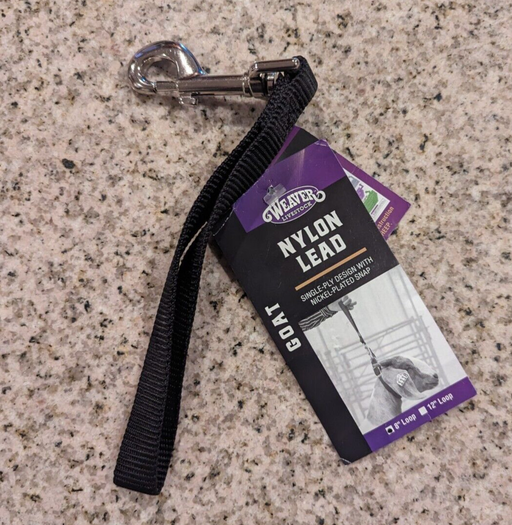 Weaver Leather Goat Lead 8″ Black