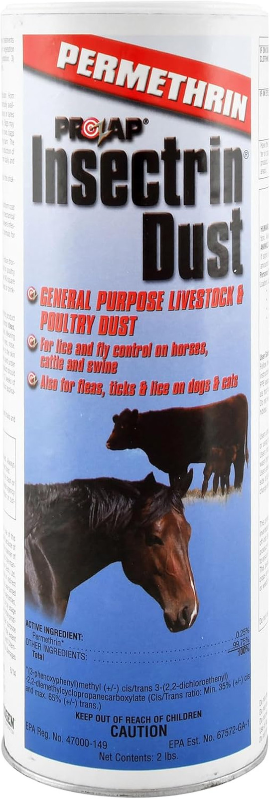 Insectrin Livestock Dust – Effective Insect Control for Your Animals