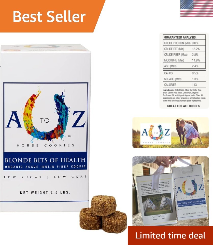 Softer Low Carb Horse Treats – Blonde Bits of Health, All Natural 2.5 lb