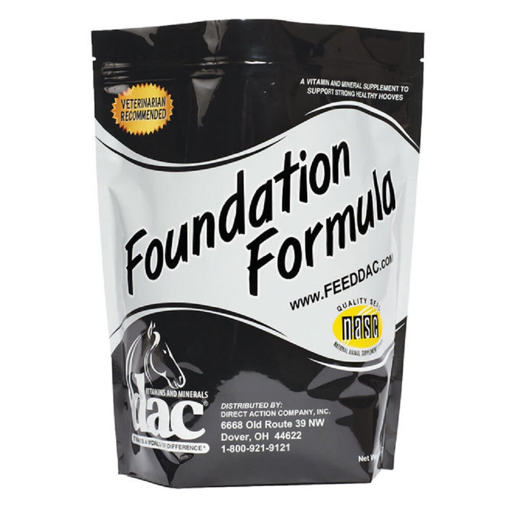 dac FOUNDATION FORMULA 5 lb. Horse supplement for healthy hooves Hoof growth