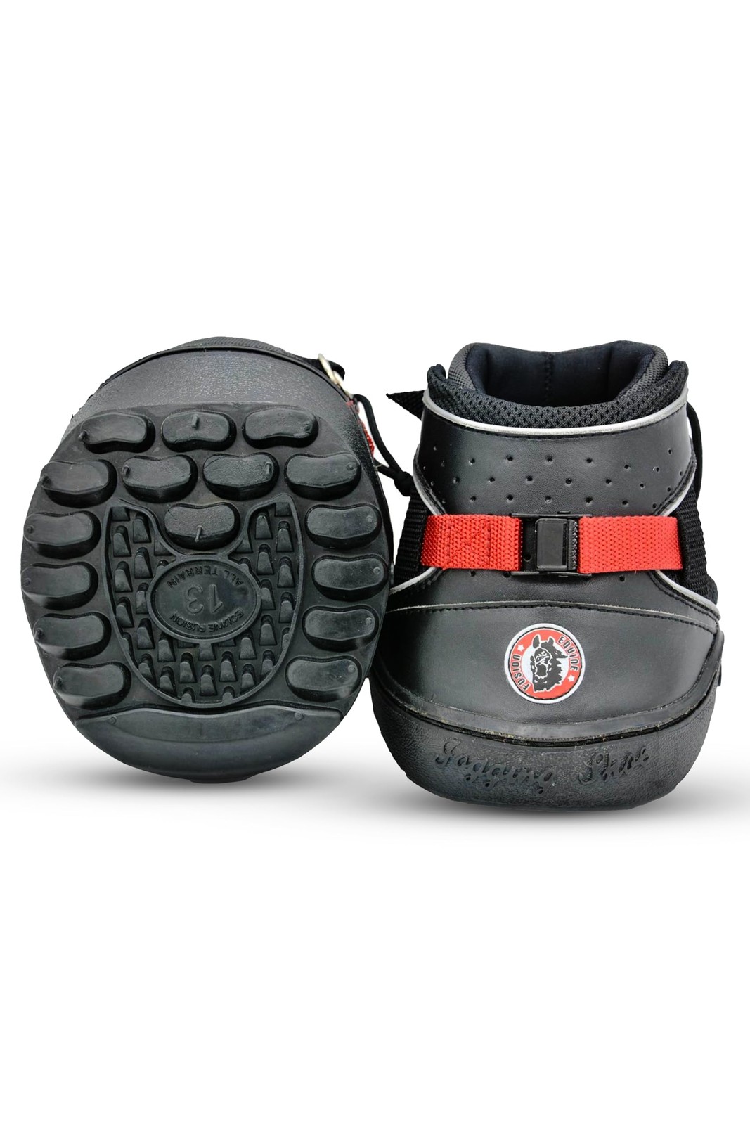 HORZE Equine Fusion Ultra Jogging Shoe Hoof Boot Pair – Black – 12S