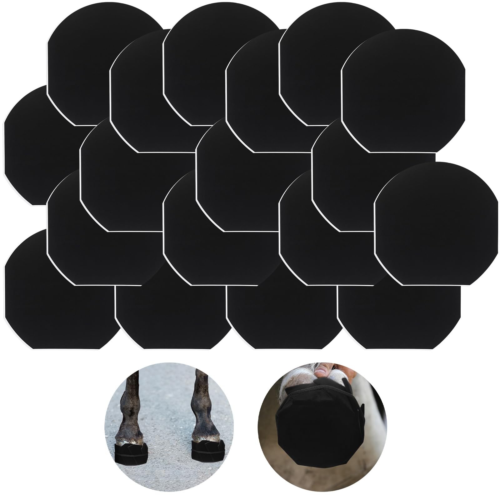 18 Pack Horse Hoof Tape with Rubber Band Strong Sticky Hoof Wrap Breathable C…