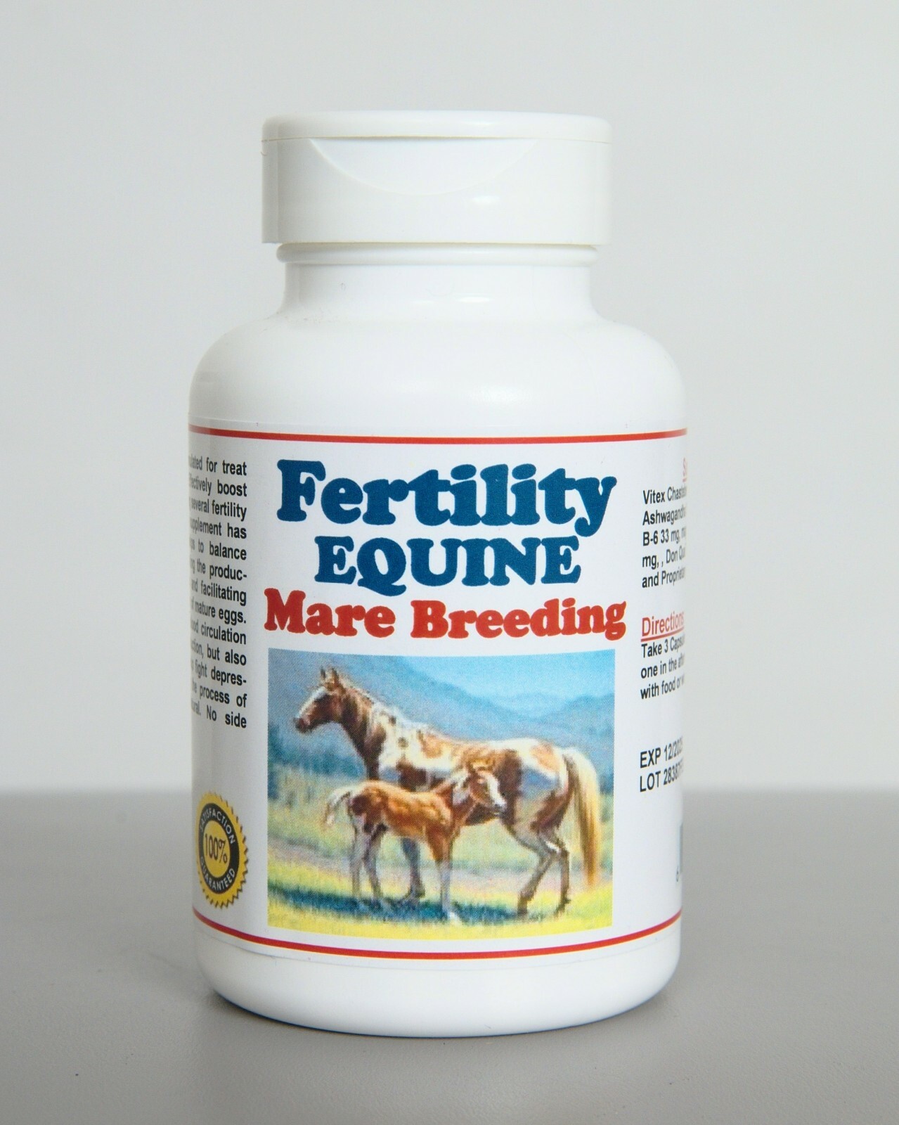 HORSE MARE FERTILITY – EQUINE MARE BREEDING (120 Capsules – Made in USA)