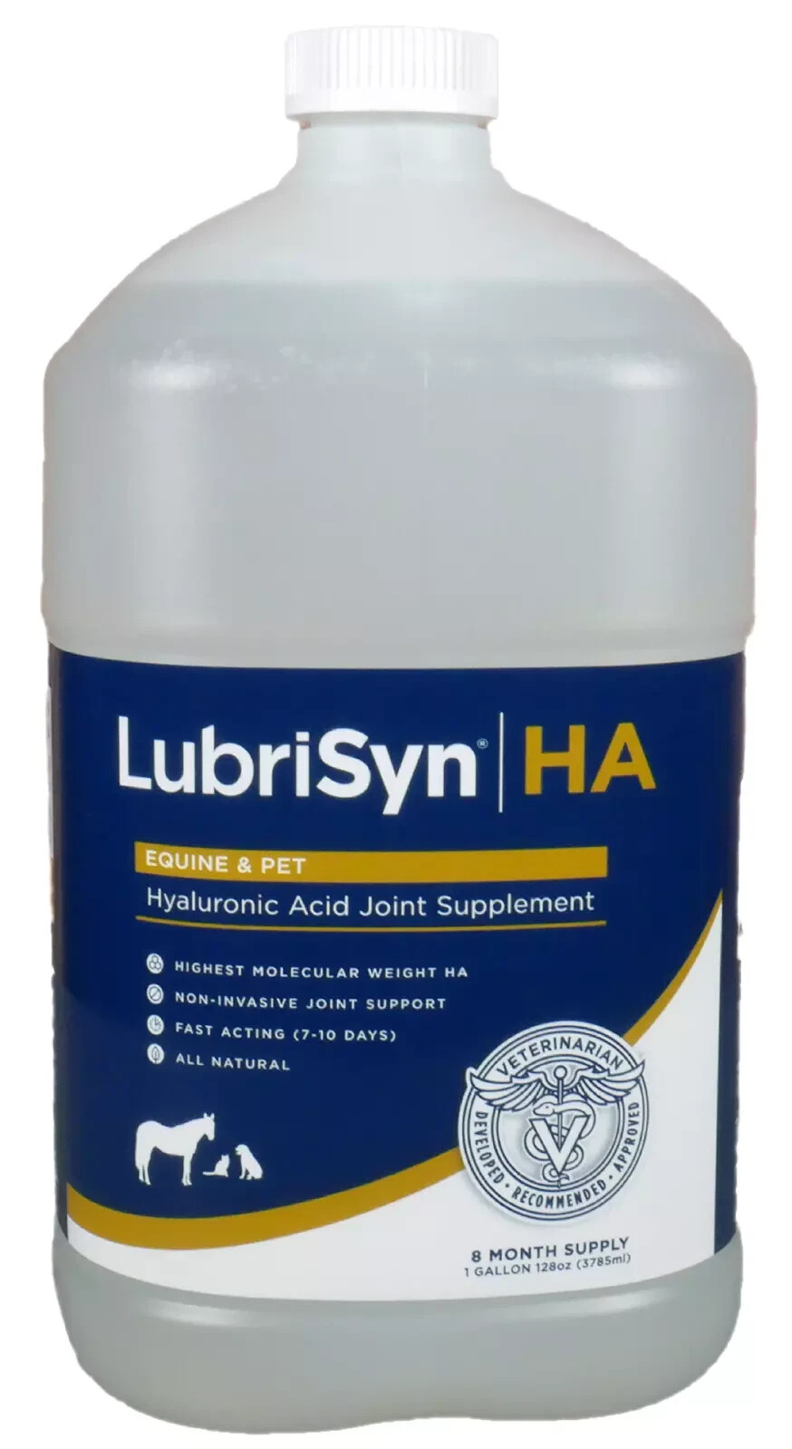 NEW – LubriSyn HA Pet & Equine 1 Gallon = 256 doses