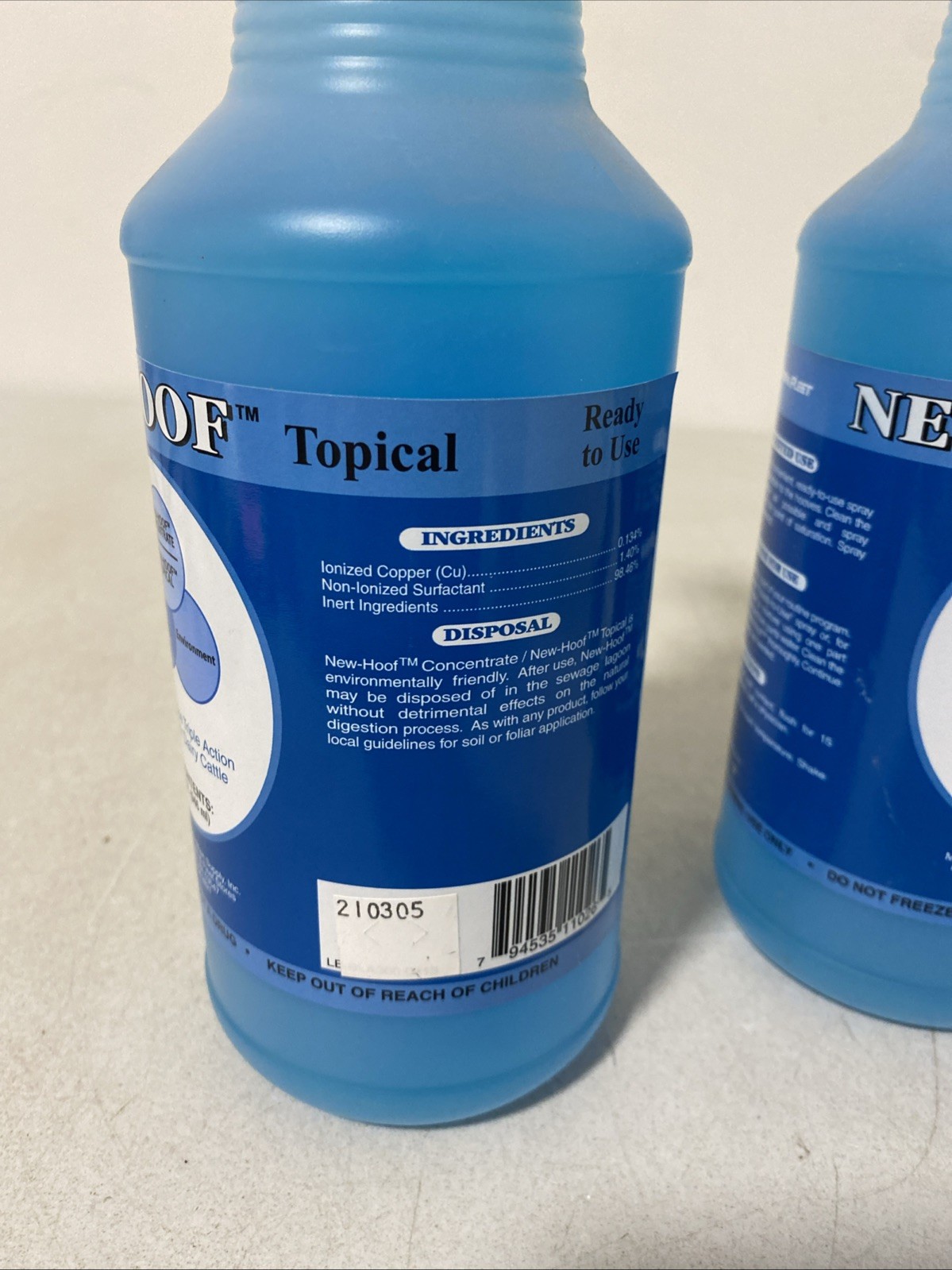 Lot Of 3 New-Hoof Topical 32oz Each For Dairy Cattle