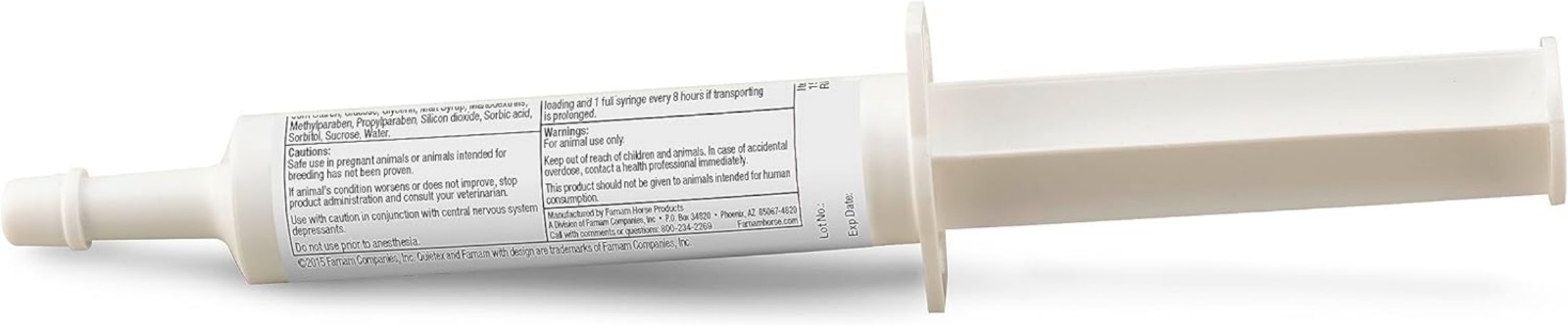 Quietex II Horse Calming Paste, 32.5ml – Non-Drowsy Relief for Anxious Horses