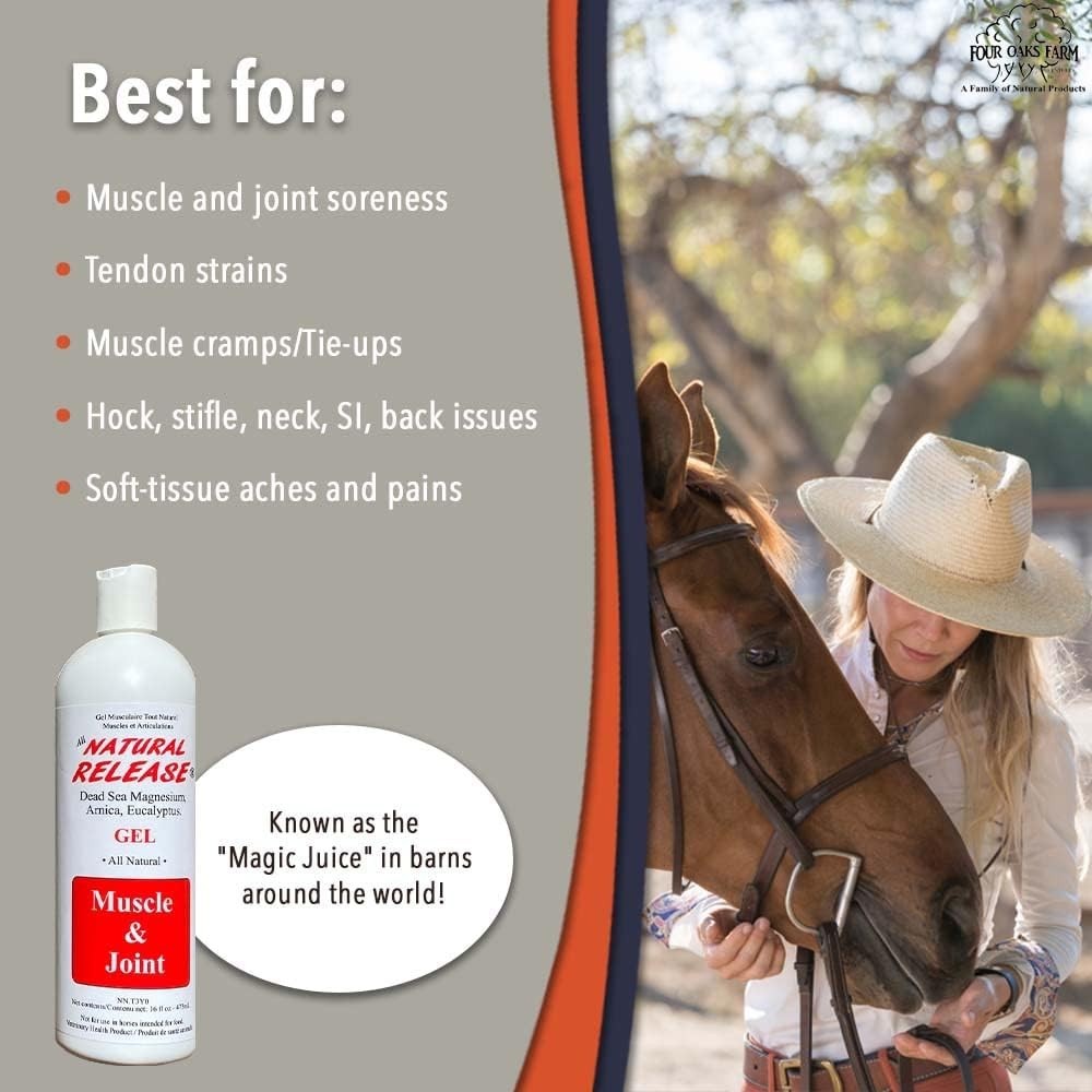 Effective Eucalyptus Horse Liniment Gel – 16 oz for Muscle and Joint Pain