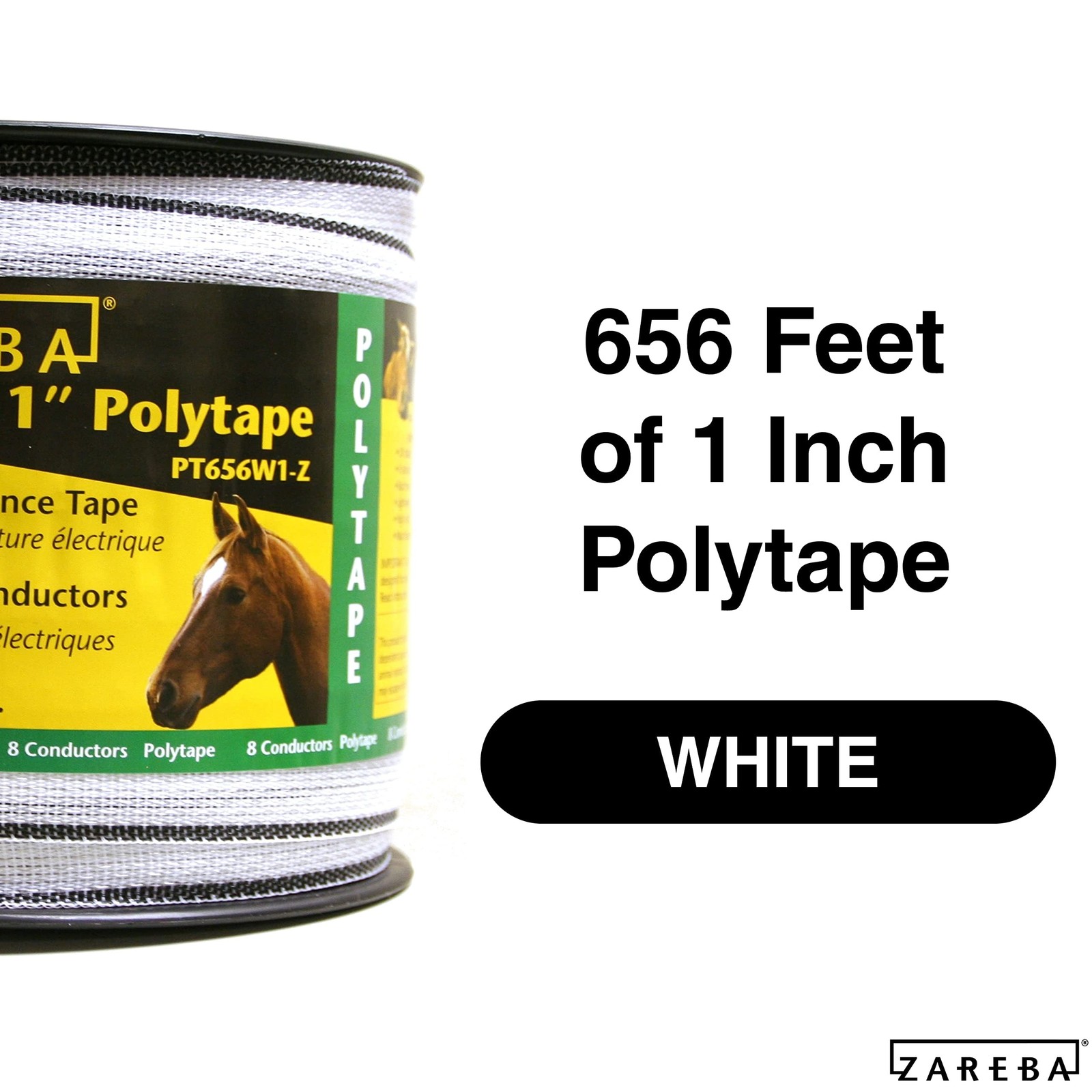 Zareba Systems PT656W1-Z 1″ Polytape (2 Pack), 200m 2 Pack