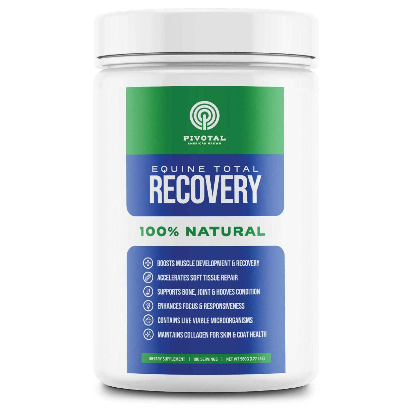 Feeds Equine Total Recovery – 9 Amino Acids & Probiotics for Horses | Muscle …