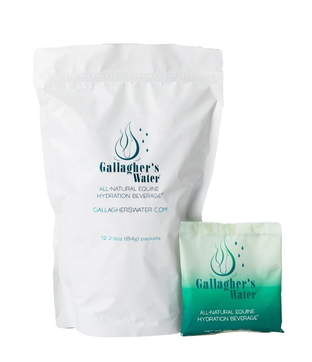 Gallaghers Water 12 Pack All Natural Equine Hydration Treat Enhancement Powder
