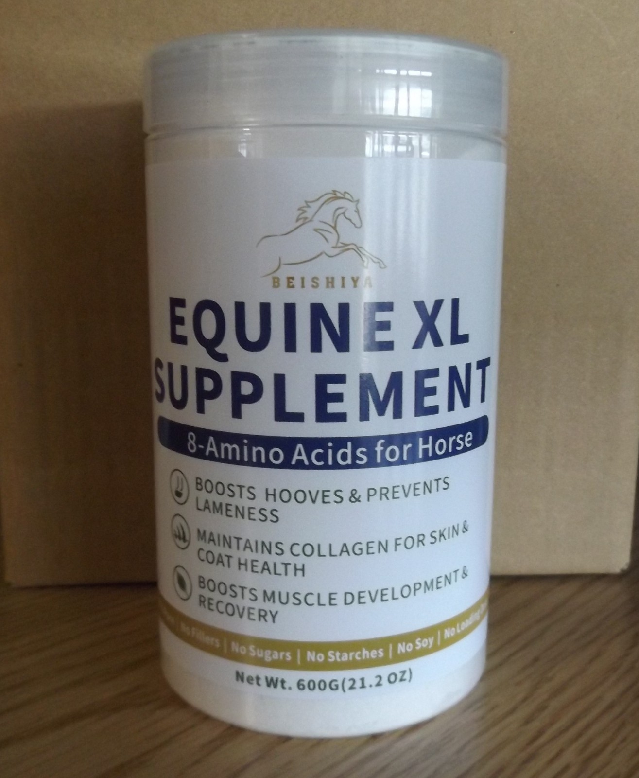 Beishiya Equine XL Supplement 8 Amino Acids for Horse 21.2oz 600g 12/2027