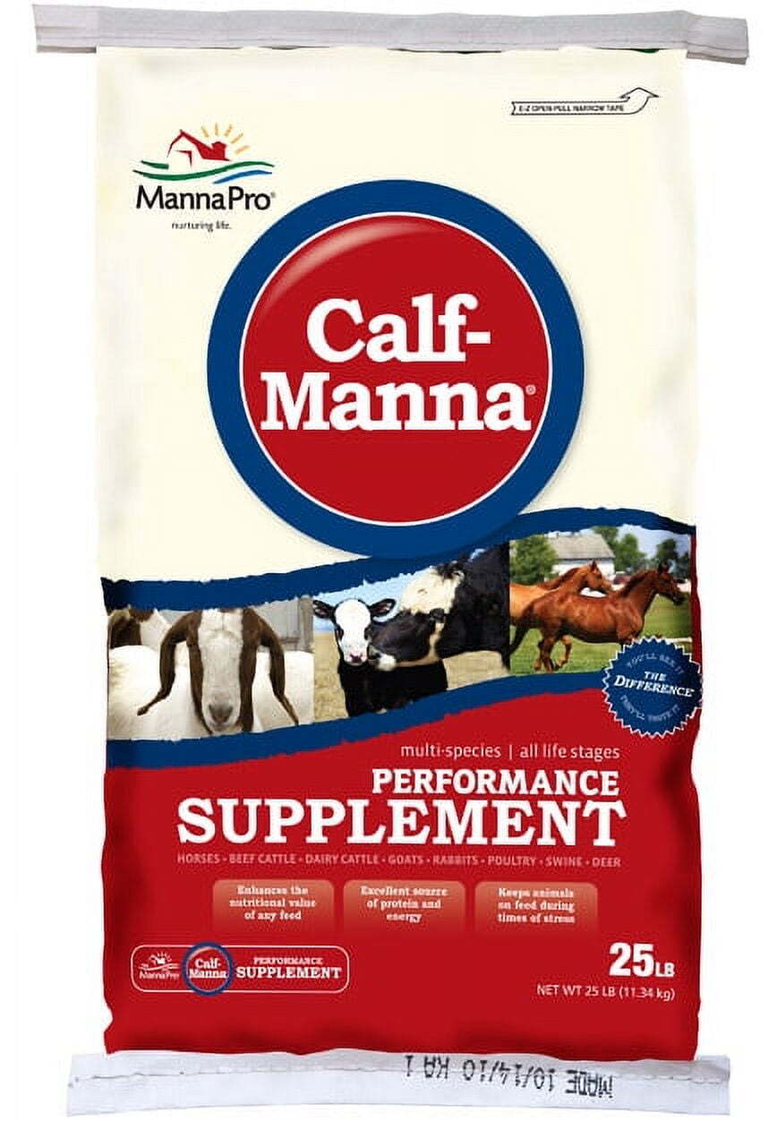 Manna Pro Calf-Manna Horse Treat Farm Animal Feed, 25lb