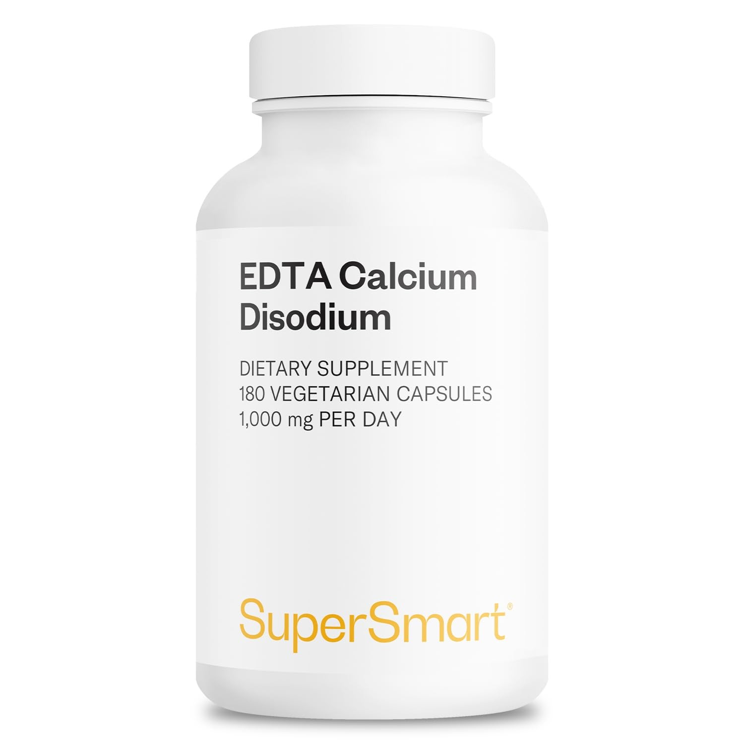 Supersmart – EDTA 1000mg per Day – Calcium Disodium EDTA Supplement | Non-GMO &