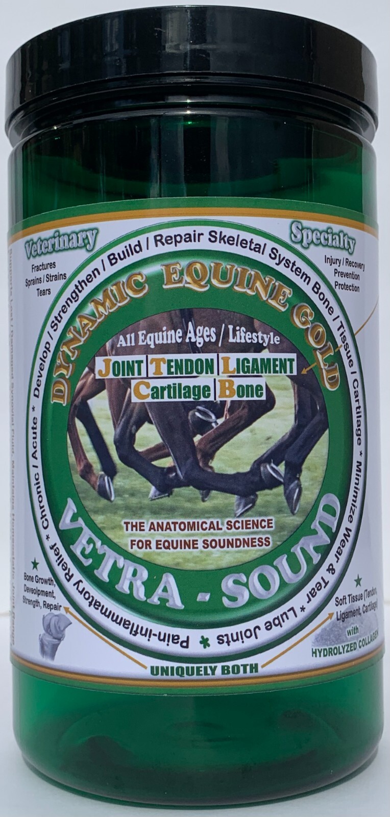 VETRA-SOUND. The Only Unique TOTAL SKELETAL ANATOMY Formula for BONE & TISSUE.