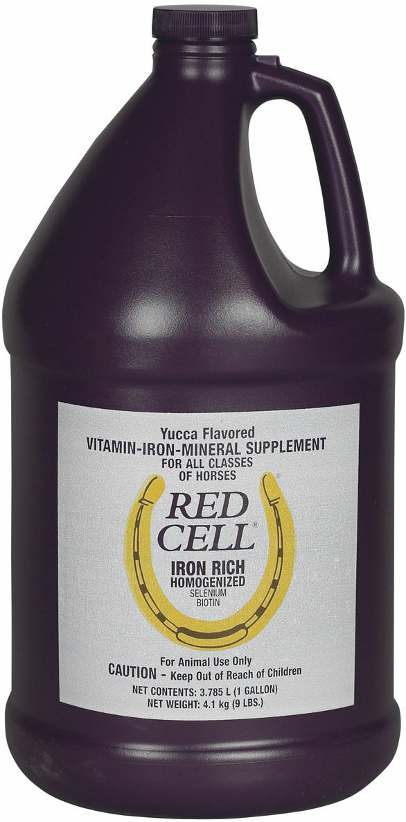 Red Cell Liquid 1 Gallon Equine Horse Vitamin-Iron-Mineral Feed Supplement