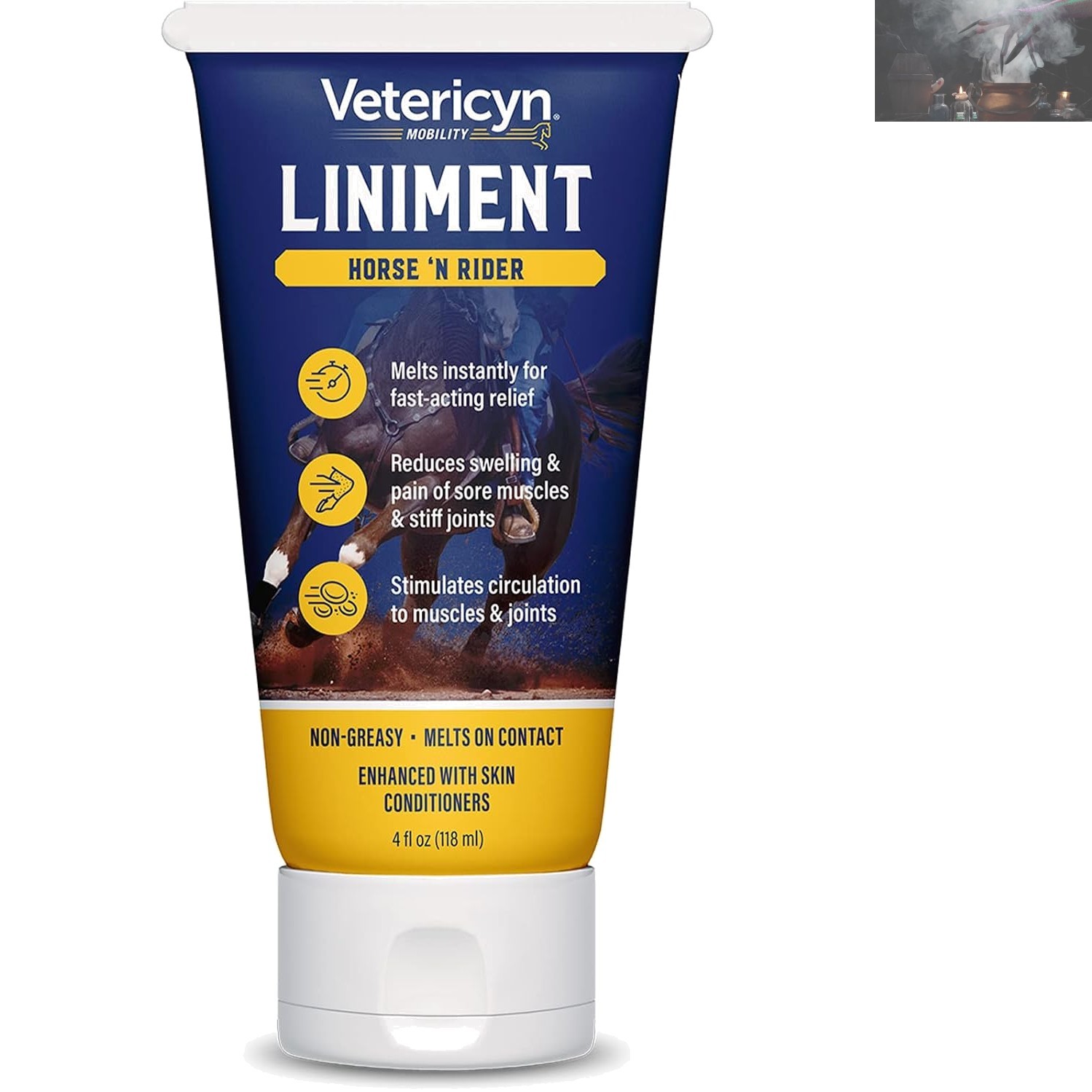 Mobility Liniment for Horses – 4 oz Fast Relief of Joint Pain & Muscle Soreness