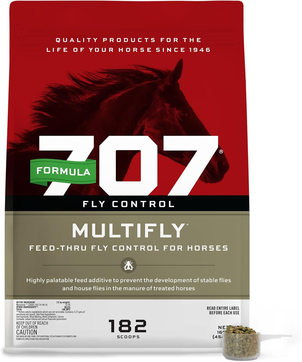 Multifly Feed-Thru Fly Control Pellets for Horses – Palatable & Safe Fly Populat