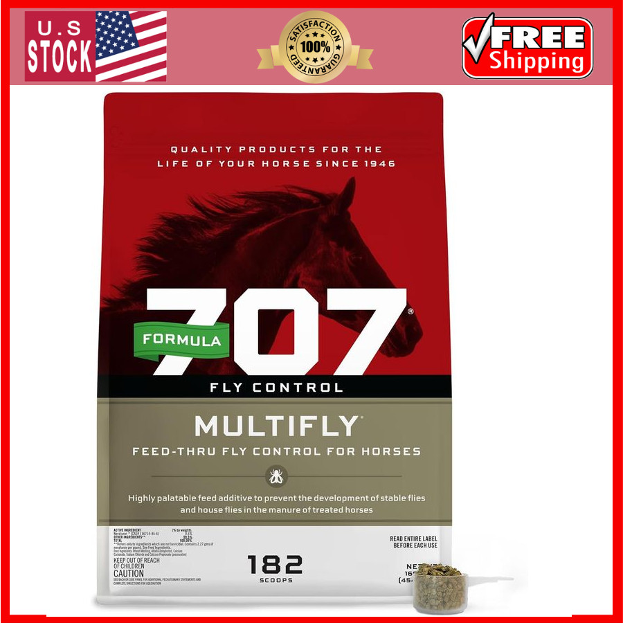 MultiFly Feed-Thru Fly Control Pellets for Horses – Palatable, 10 lb Bag