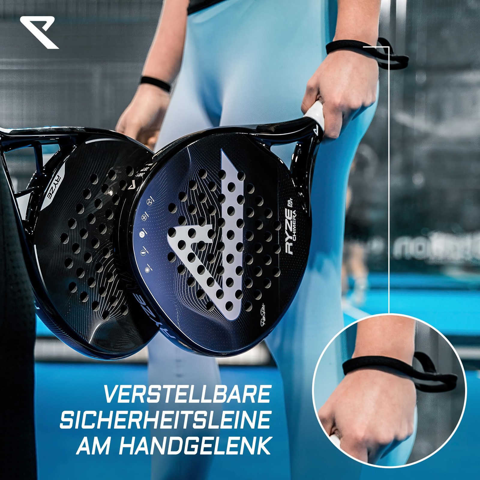 Chimera Padel Racket Carbon Fiber & Fiberglass Maximum Control & Prec…
