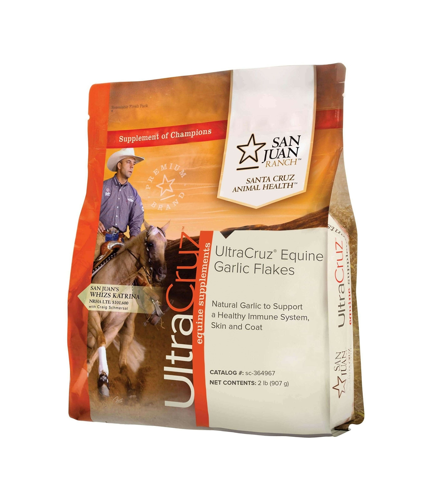 UltraCruz Equine Garlic Flakes Supplement for Horses, 2 lb (90 Day Supply)