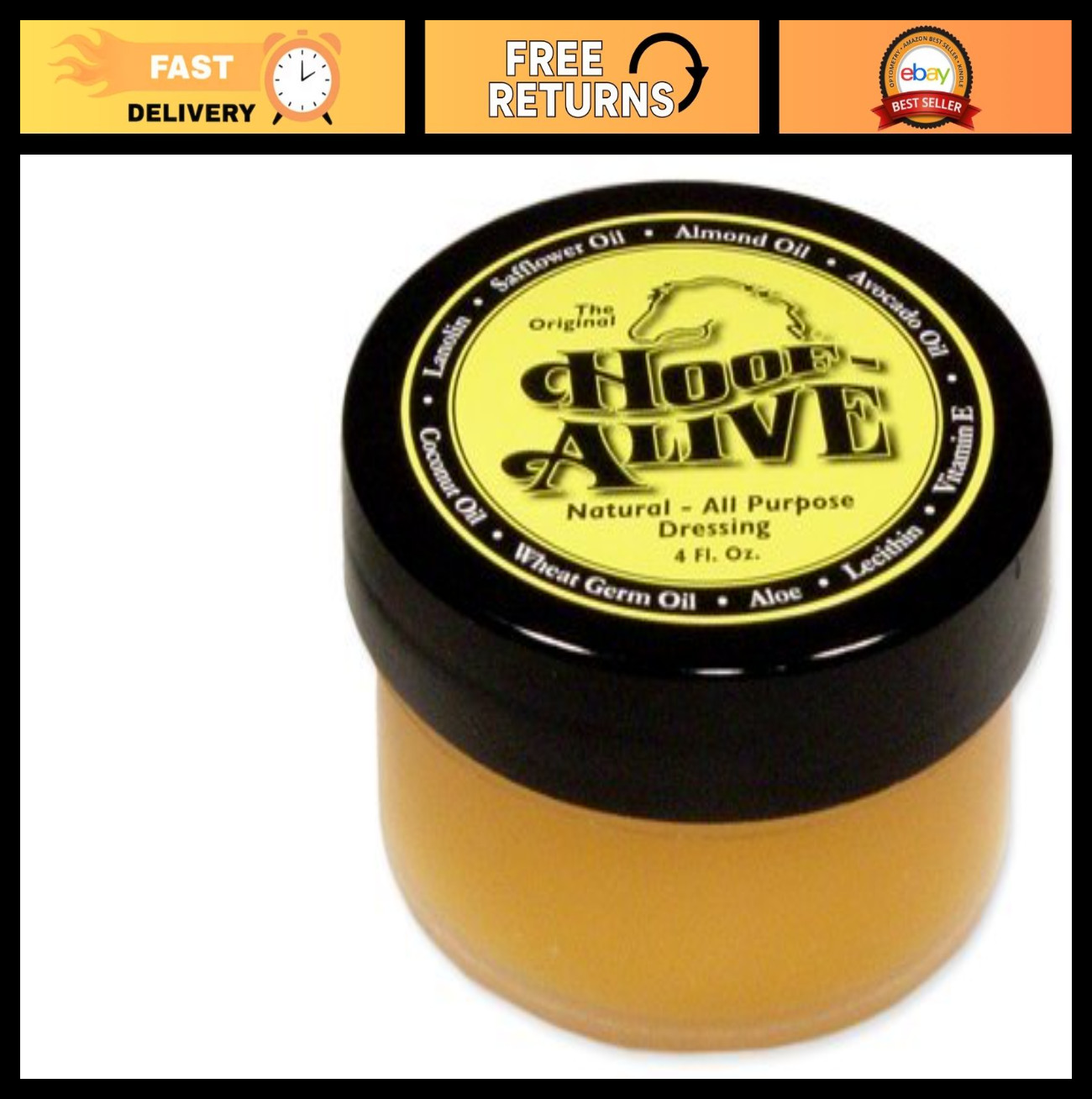 Natural All-Purpose Hoof Dressing – Promotes Healthy Growth & Heals Cracks