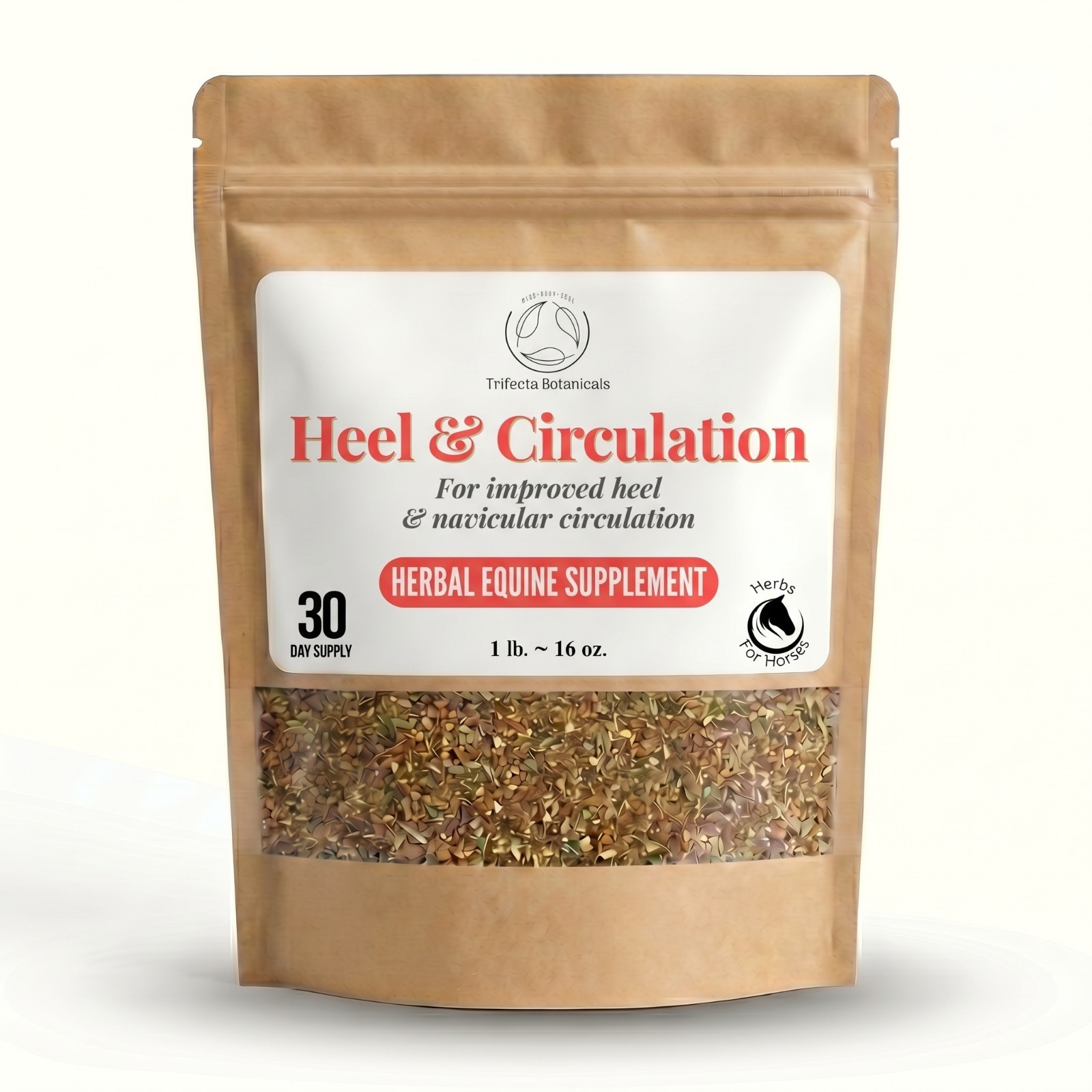 Heel & Circulation Herbal Horse Supplement – Equine Blend for Navicular Support