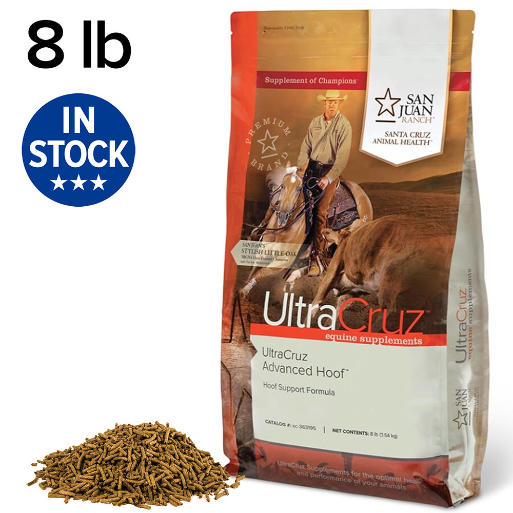 UltraCruz Equine Advanced Hoof Supplement for Horses, 8 lb, Pellet (112 Days)