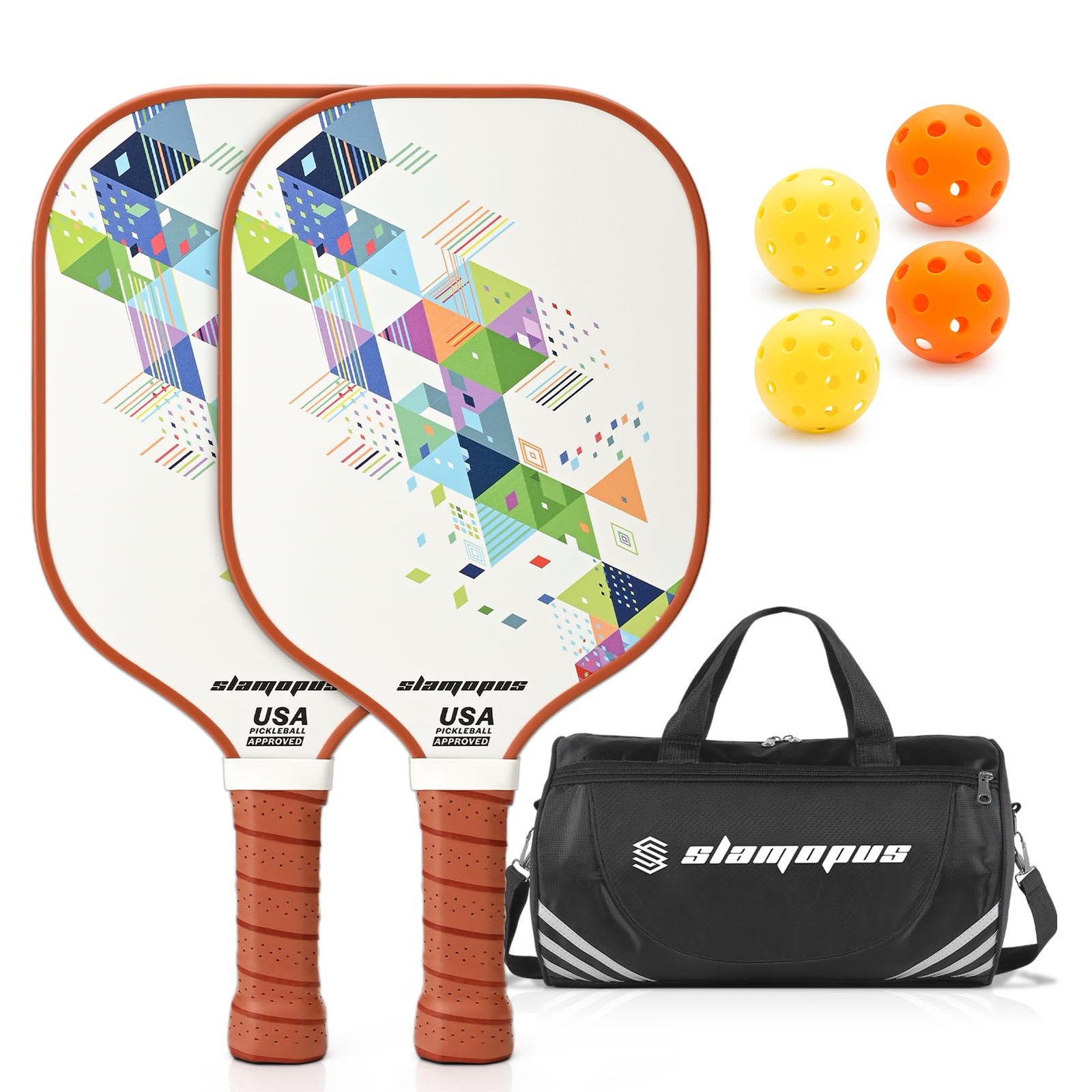 Pickleball Bats | PickleBall Set of 4 | Graphite and Fiberglass Pickle Bal…