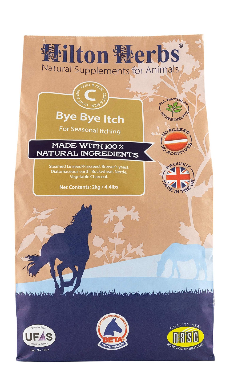 Hilton Herbs 70404 Bye Itch Equine Supplement 1 Piece 4.4lb
