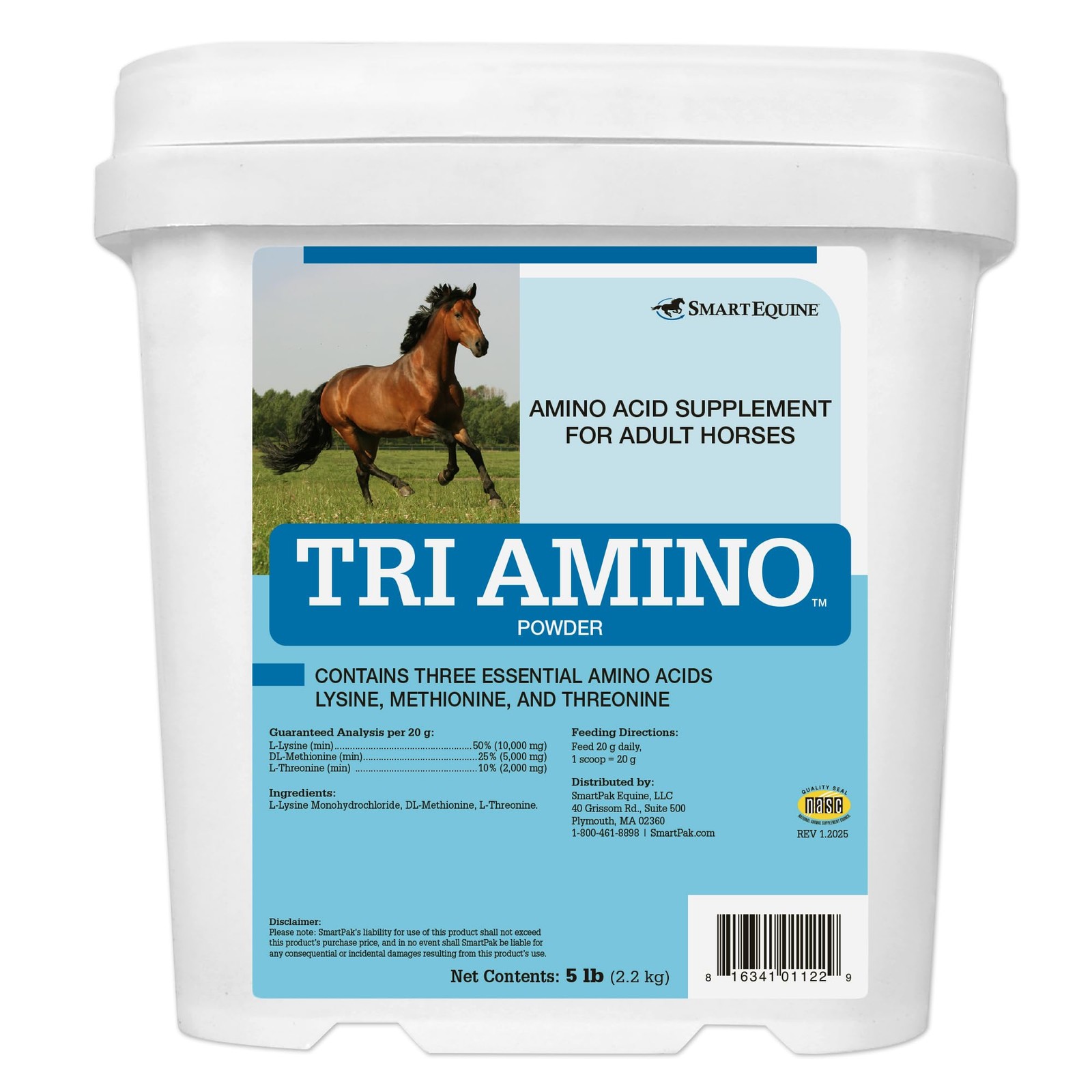 Uckele Tri Amino Horse Supplement – Equine Vitamin Mineral Supplement – 5