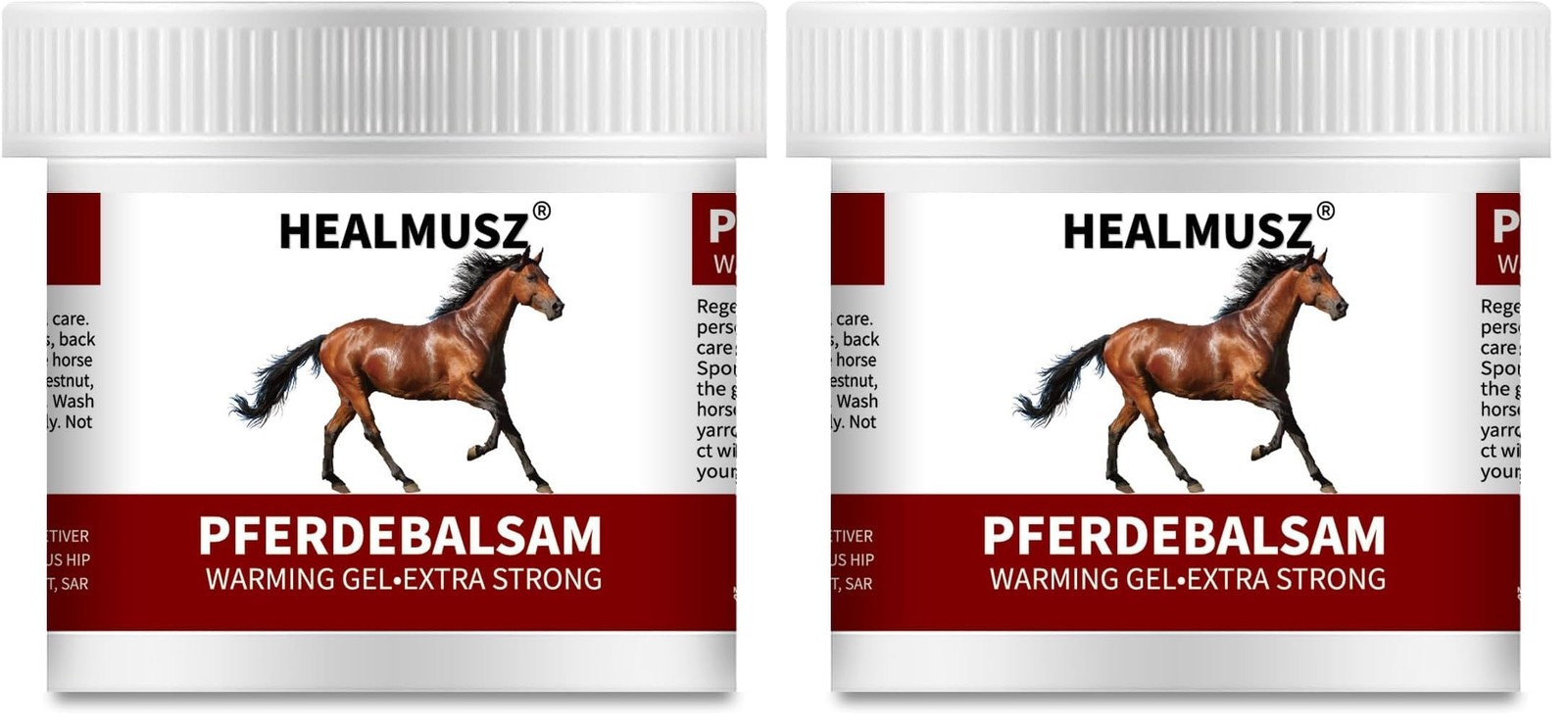 Pferdebalsam Horse Balm Gel, Extra Strength 8.8 Ounce (Pack of 2), Red