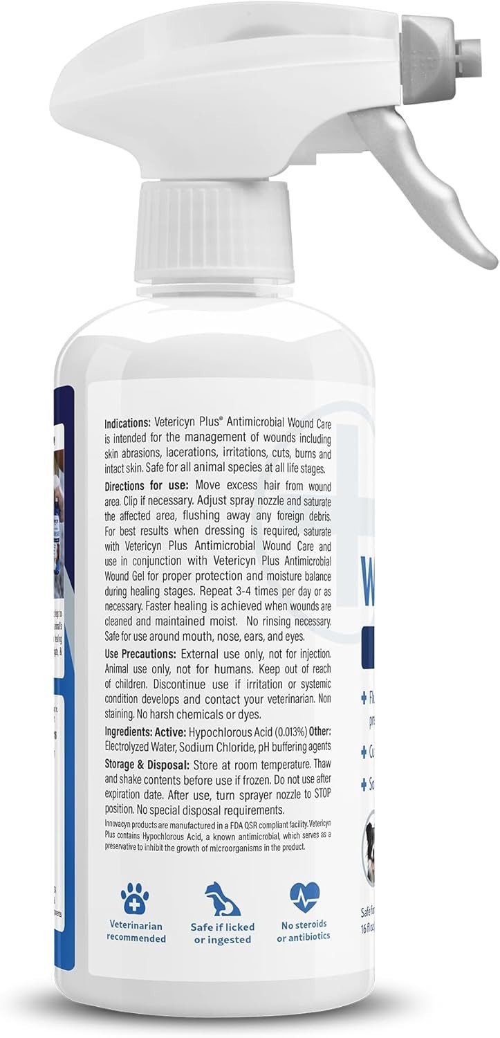 16oz Plus Horse Wound Care Spray – Essential Healing Aid for Equine Care
