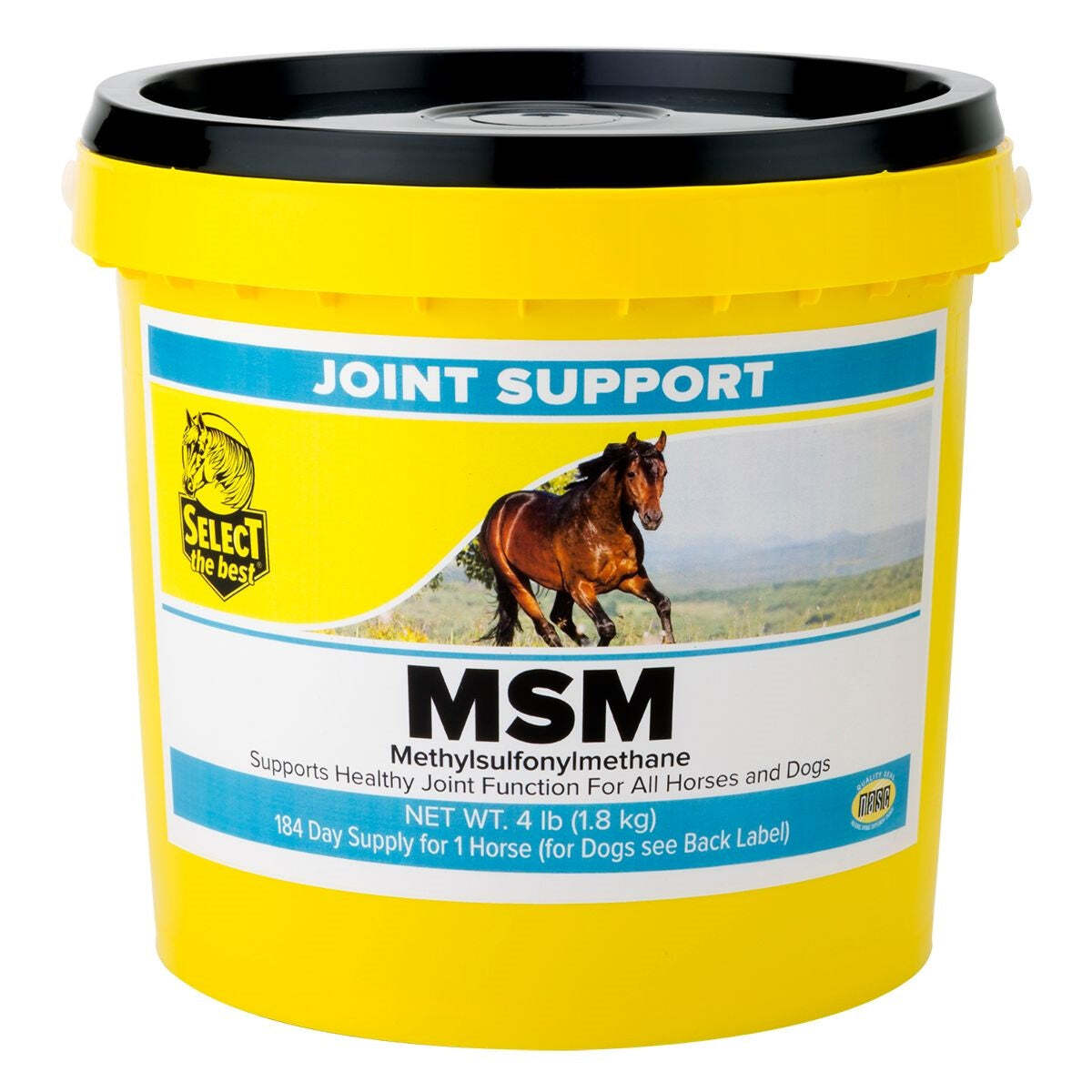 New MSM JOINT SUPPLEMENT FOR HORSES 4 lbs. For healthy joint support Circulation
