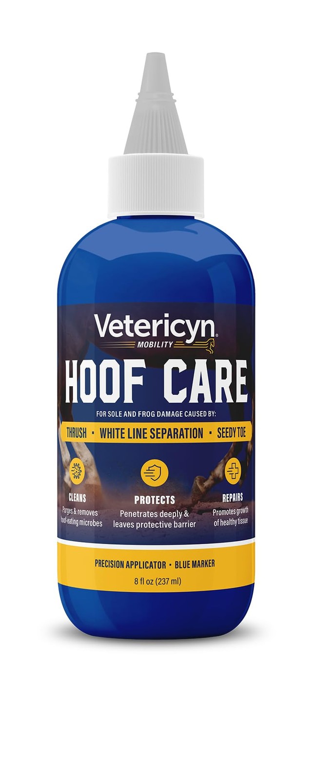 Mobility Equine Hoof Care for Sole and Frog Damage Caused by Thrush, White Li…
