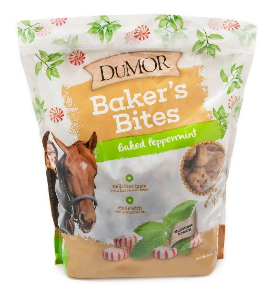 DuMOR 1030282 Baker’s Bites Baked Peppermint Horse Treats, 4 lb.