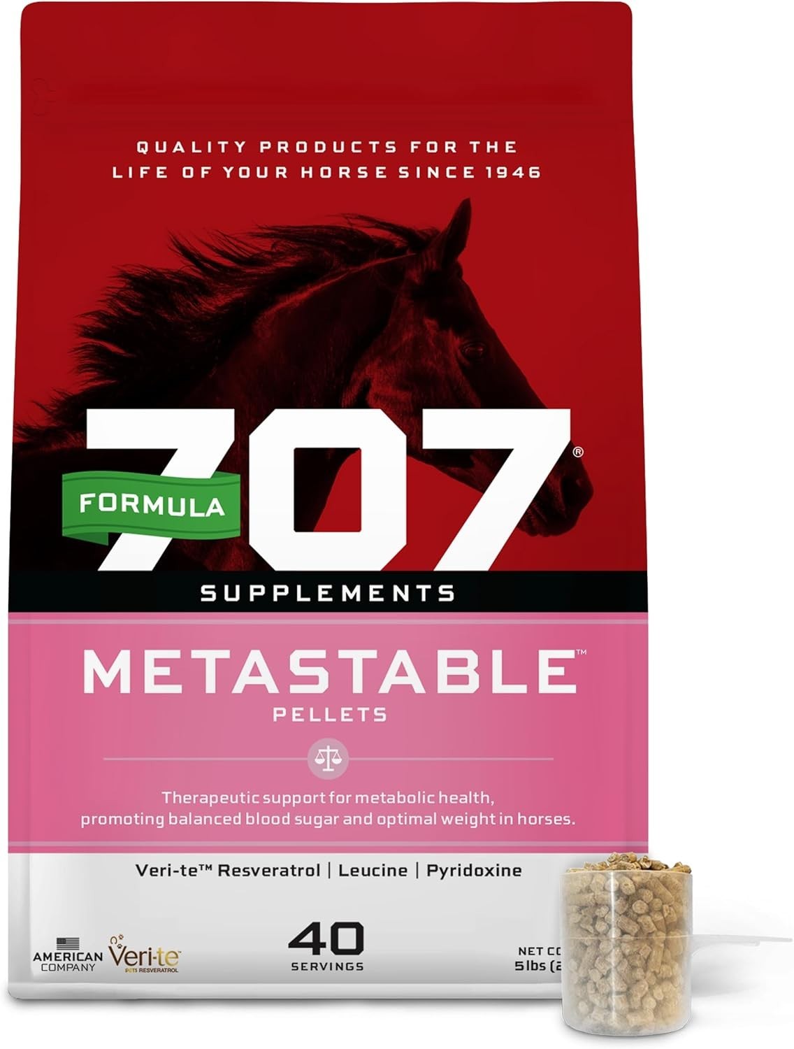 MetaStable Pellets for Horses Support for Laminitis Insulin Resistance Cushing’s