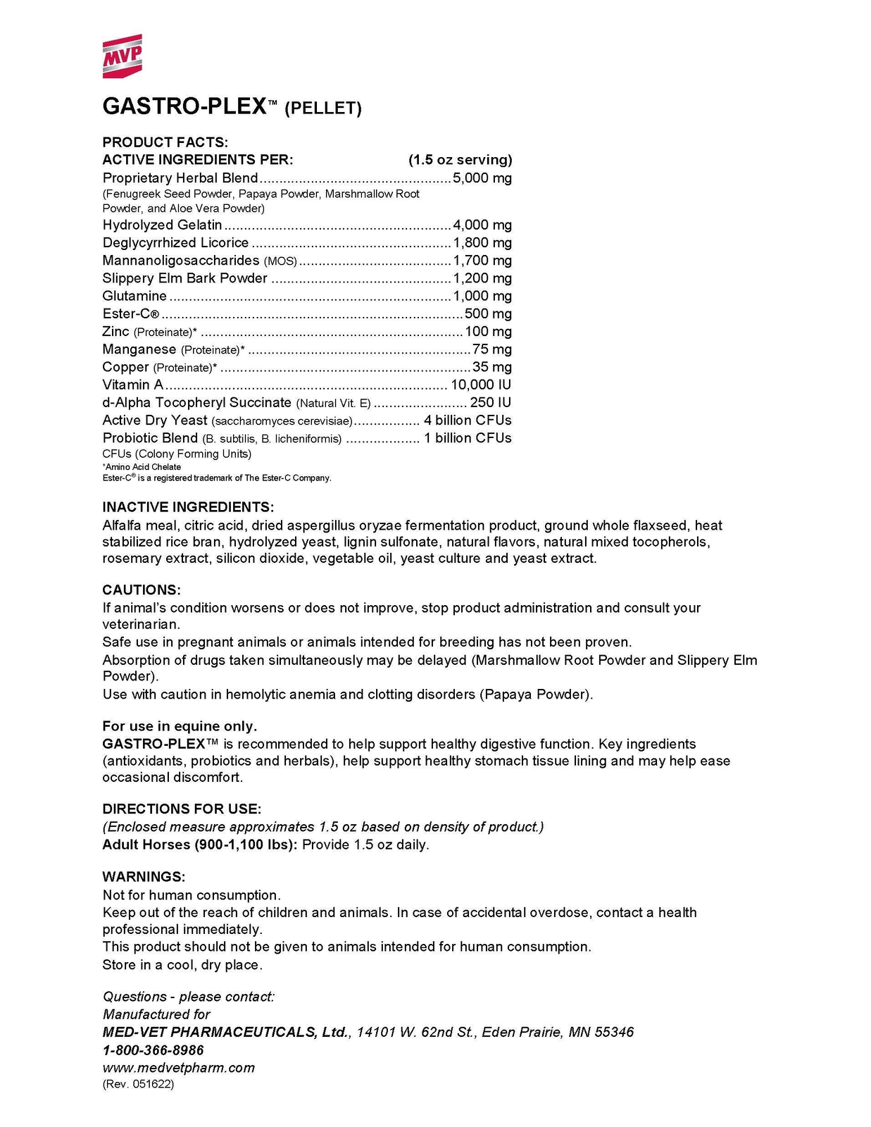 MVP – Gastro-Plex (Pellets) Gastro-Plex (Pellets)