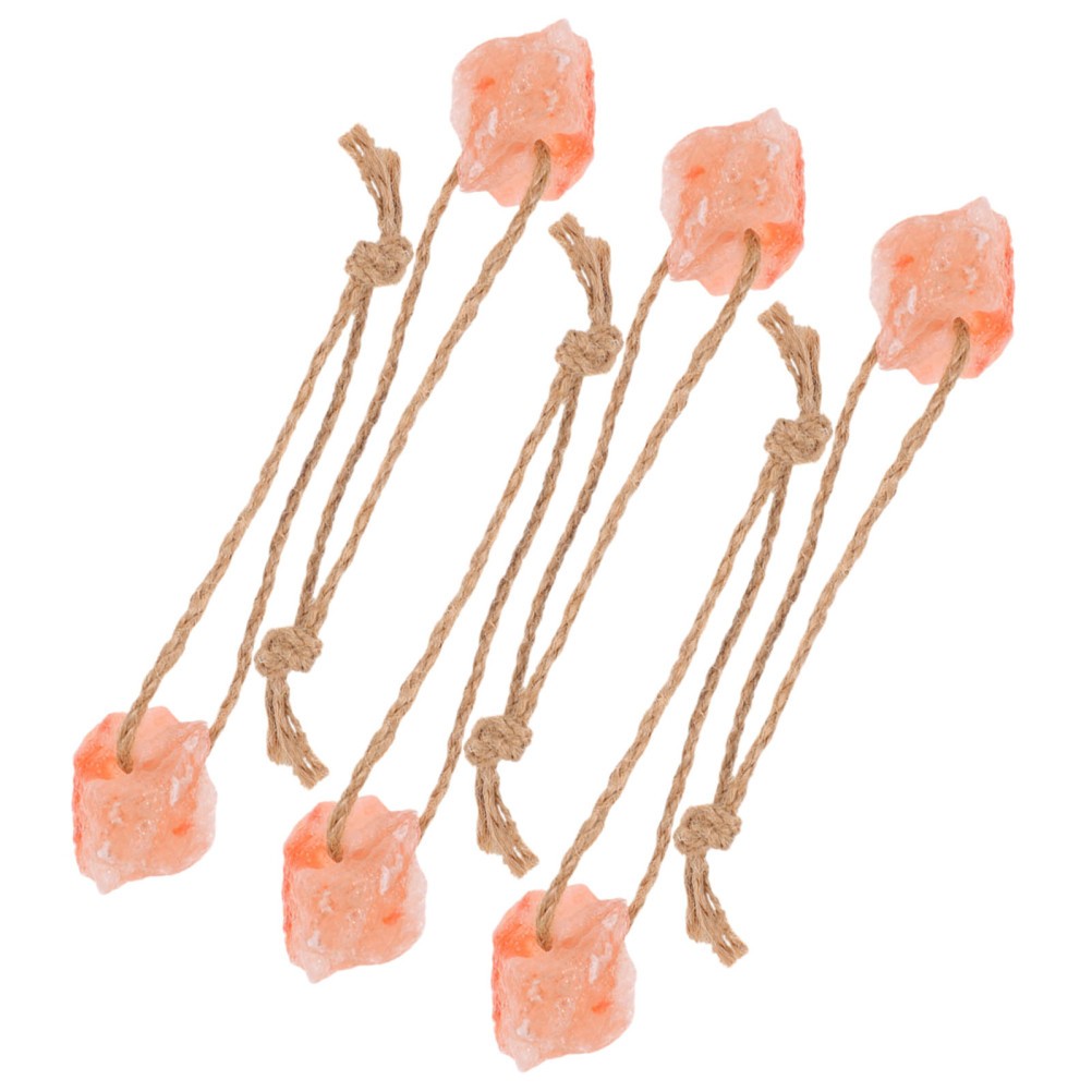 6Pcs Natural Mineral Salt Blocks for Livestock Easy Use Durable Home Supply