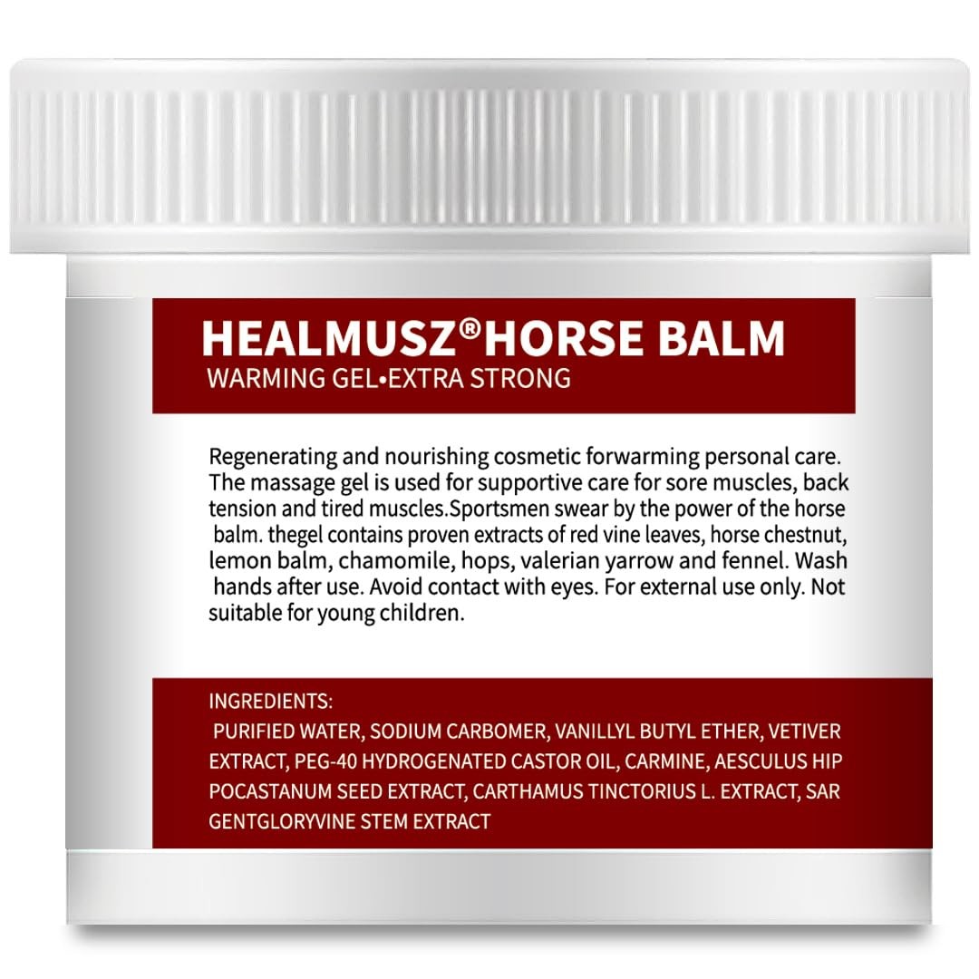 Pferdebalsam Horse Balm Gel, Extra Strength 8.8 Ounce (Pack of 2), Red