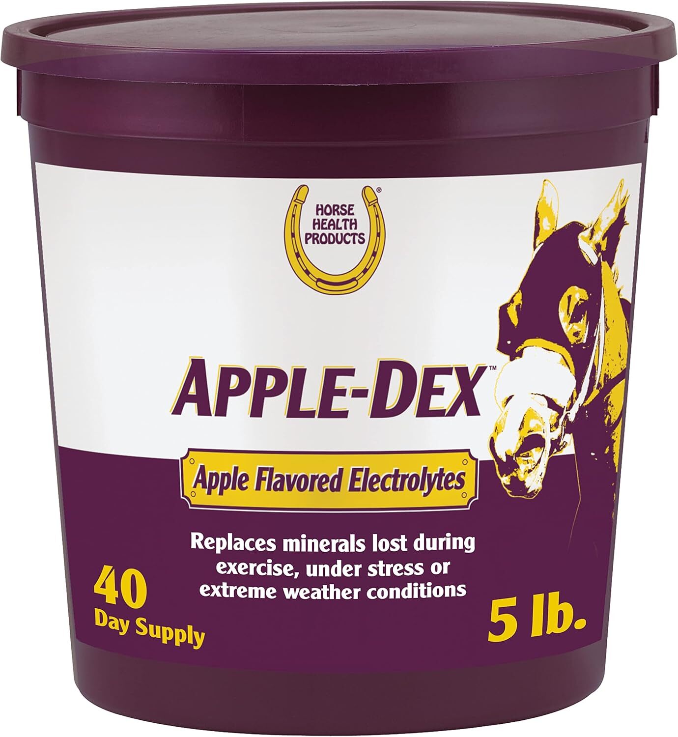 Horse Health Apple-dex Apple Flavored Electrolytes For Horses 5 Pound