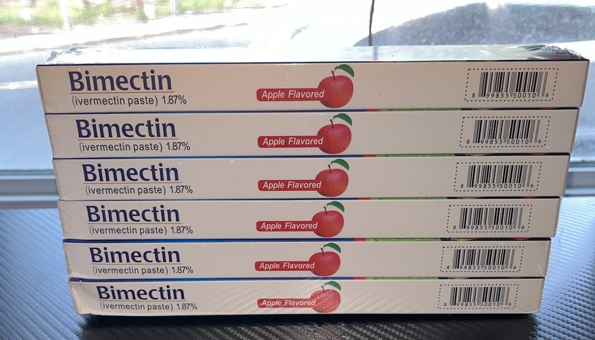 6 pack Paste Horse Dewormer Apple Flavor (6 DOSES) NIB