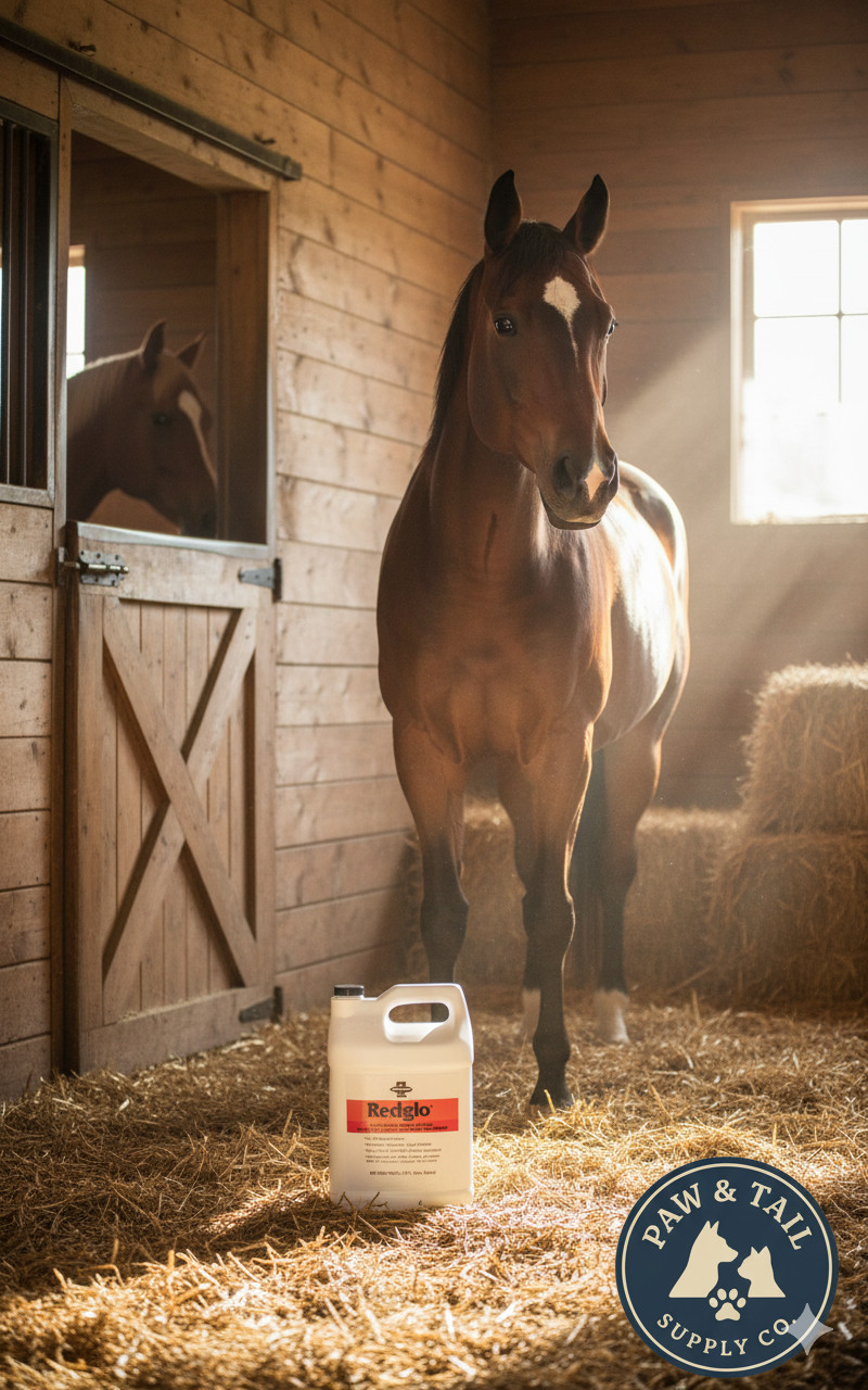 Farnam Redglo Liquid Multi-Vitamin Energy and Iron Boost for Horses 1 Gallon
