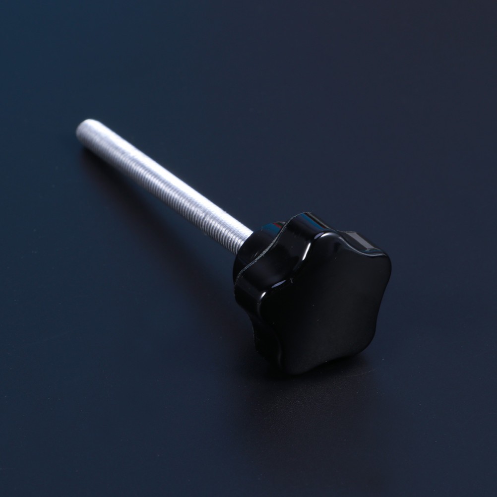10 PCS M5x60 Hole Screw Grips Clamping Knobs (Black)