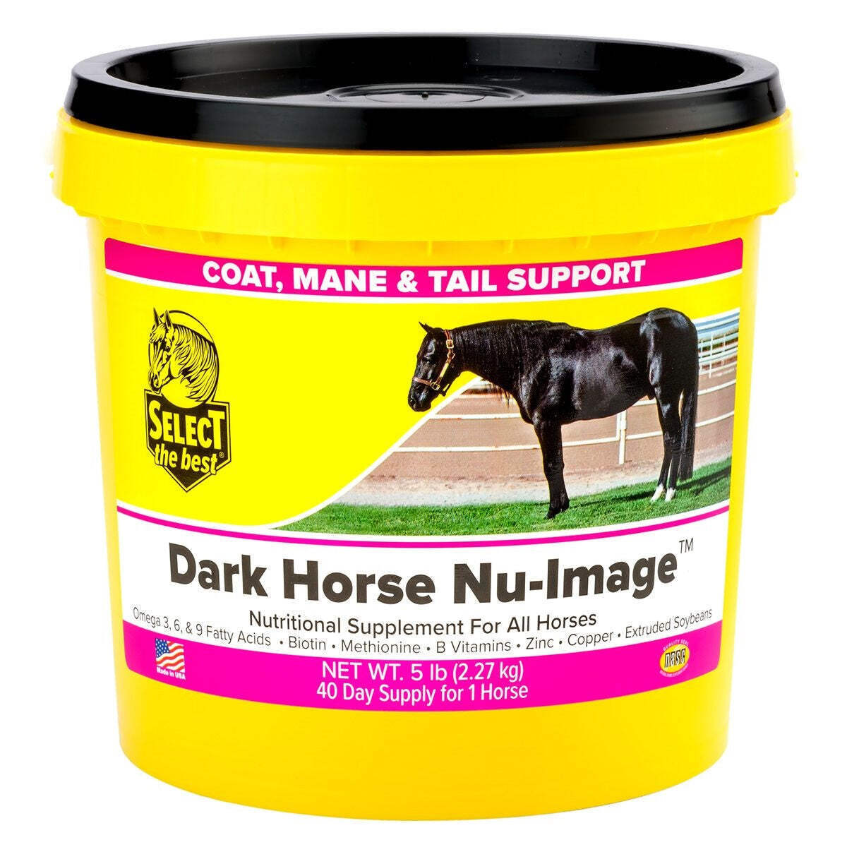 New! DARK HORSE NU-IMAGE Nutritional Supplement for Horses 5 lbs. Coat mane tail